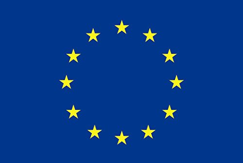 U24 Aufkleber Europa Flagge Fahne 18 x 12 cm Autoaufkleber Sticker