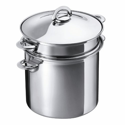 Kuhn Rikon Durotherm – Pentola per la Pasta, Acciaio Inossidabile, Argento, 6,5 Litri/22 cm