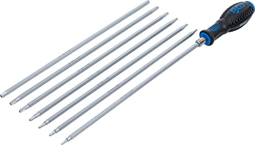 BGS 2325 | Schraubendreher-Satz mit Wechselklingen | T-Profil (für Torx) / TS-Profil (für Torx Plus) | T10 - T40 | 8-tlg.