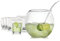 Bohemia Cristal 093 006 018 Bowleset 8 teilig, 1 Bowlekörper ca. 4,5 ltr. aus hitzebeständigem Borosilikatglas + 6 Bowlebecher ca. 350 ml aus Kristallglas + 1 Bowleschöpfer aus Kunststoff