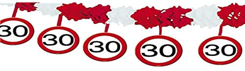 Folat 05229 - Girlande - 4 m - Verkehrszeichen - Zahl 30-1 STK.