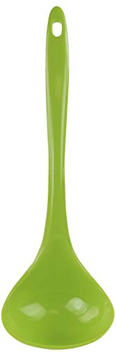 Reston Lloyd Melamine Soup Ladle Kitchen Utensil, Premium Quality Utensil with Heat Resistant Ergonomic Handle, Durable BPA-Free Plastic, 10.5 inch Long, One Piece, Lime