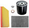 BESTPRICE Inspektionspaket Filterset mit 1x Luftfilter, 1x Innenraumfilter mit Aktivkohle, 1x Ölfilter + Schraube & Dichtring, Kompatibel mit OPEL ASTRA G (T98), ASTRA H (A04) (L70), ZAFIRA A