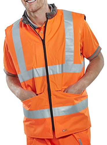 Beeswift Men Hi Vis/High Visibility Reversible Bodywarmer Hi Vis/High Visibility Reversible Bodywarmer (pack of 1)