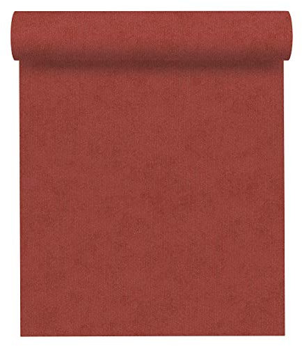 A.S. Création Vliestapete mit Glitter Memory 3 Tapete Uni 10,05 m x 0,53 m metallic rot Made in Germany 125828 1258-28