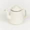 Victor Enamel Teapot with Green Rim, Steel, 23x13.5x17 cm