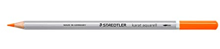 Staedtler Karat Aquarell 125-4 Professional Watercolour Pencils - Orange (Pack of 6)
