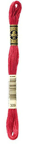 DMG Plaid Cotton Thread, Variegated for Stitching, 8 Metres