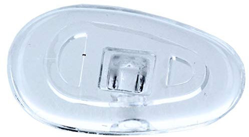 2 Paar (4 Stück) Nasenpads/Brillenpads - Silikon Schraubsystem, vers. Größen (Tropfen 13mm)