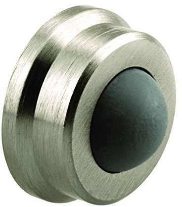 Prime-Line J 4844 Door Stop, Wall Mount, 1 In., Satin Nickel (Single Pack)
