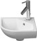 Duravit ME by Starck Eckwaschbecken Weiß Hochglanz 435mm