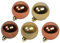 CHICCIE 30 Set Weihnachtskugeln Ø 60mm 6cm - Gold Almond Mandel Leicht Trüffel - Christbaumschmuck Kupfer Braun