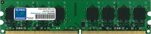 GLOBAL MEMORY 4 GB DDR2 800 MHz PC2-6400 240-PIN DIMM Memoria RAM per PC Desktop/SCHEDE Madri