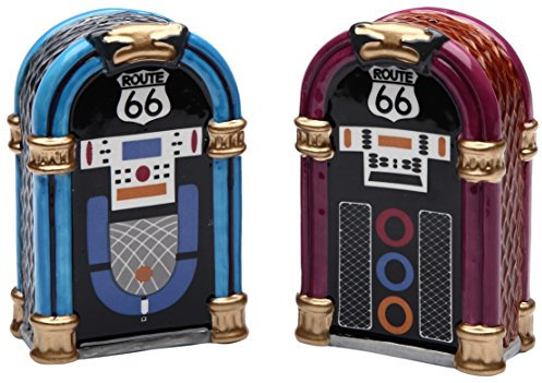 StealStreet ss-cg-61826 2.88 Azul y Morado Jukebox Juego de salero y pimentero