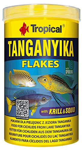 Tropical Tanganyika Flockenfutter Tanganyikaseecichliden, Tanganjika, 1er Pack (1 x 1 l)