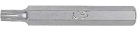 KS Tools 975.2140 10 mm Punta para tornillos Torx con orificio frontal, 75 mm, TB40
