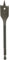 kwb Profi Flachfräsbohrer 38,0 mm (1/4 Schaft, 2 Vorschneider, sehr scharf geschliffen)