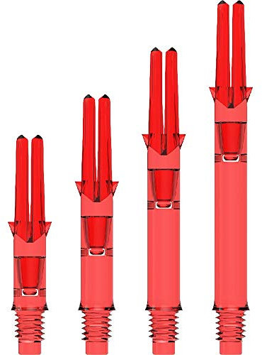 PerfectDarts 1 Set L Style L-Shaft Silent Spinners Straight Dart Stems MEDIUM 330 Rose ROT