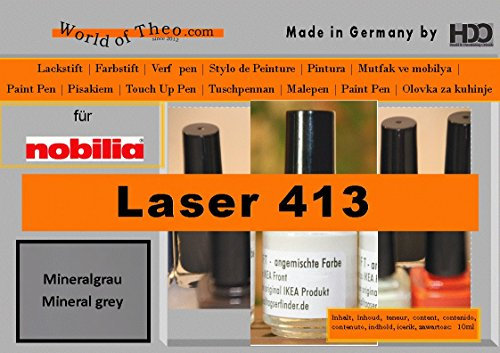 HDO Farbstift Lackstift Touch-Up-Pen for Nobilia Laser 413 Mineralgrau