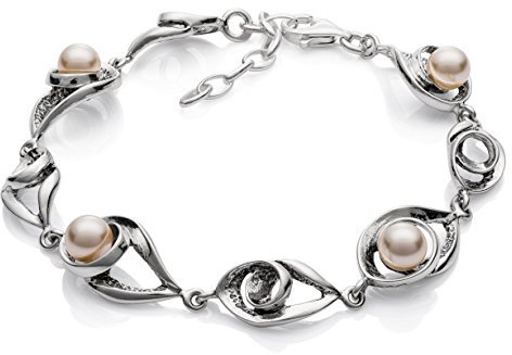 LILLY MARIE Verstellbares Damen Armband Mit Silber 925 Und Kristallperlen Zeitloses Schmuckstück