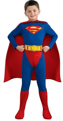Rubies Official DC Superman Kids Fancy Dress Boys Superhero Childrens Child Comic Book Costume, 9-12 years Large Halloween