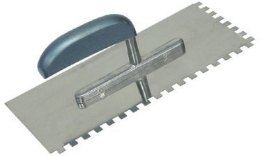 Zahnspachtel - Fliesenzack 28 x 13 cm rostfreier Edelstahl