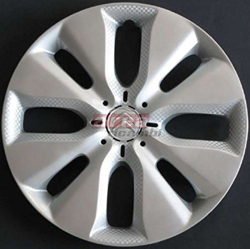 AREARICAMBI Cups Rad 4 Stück Citroen C3 2010 > Durchmesser 15 Radzierblende Radkappe Schwarz Metallic Polyamid, Polypropylen Speichen-Clip