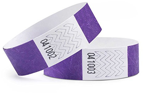linie zwo ®, 1000 Stück Einlassbänder 19 x 254 mm, Lila