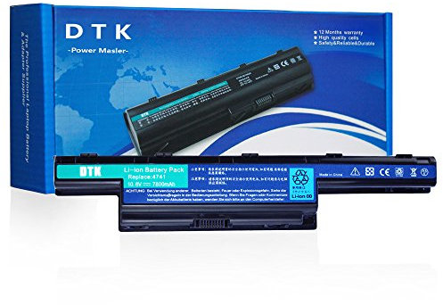 DTK Batterie de Remplacement pour Acer AS10d31 AS10d41 AS10d51 AS10d61 AS10d81 AS10d75 AS10d73 AS10d71 AS10d56 AS10d3e Aspire 5733 10.8V 7800mAh