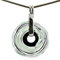 Elegante Kette mit einzigartigem Schmuckanhänger aus Murano-Glas/Glas-Wechsel-Schmuck/Unikat handmade/Personalisiertes Geschenk für Sie zum Jahrestag Geburtstag Muttertag (Grau)