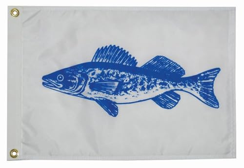 TAYLOR MADE PRODUCTS Fisherman's Catch Boat Flag - Walleye