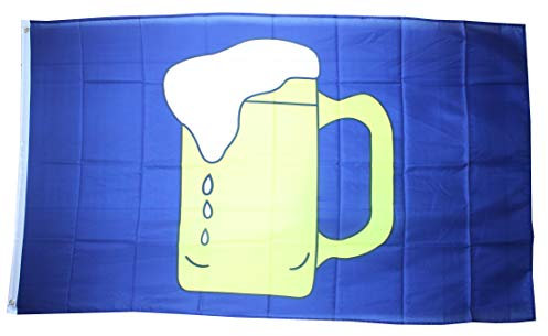 Yantec Flaggen Bierkrug Fahne 90 * 150 cm Bierflagge Bier