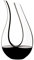 RIEDEL Black Tie Amadeo Dekanter, Einzelpackung, klares+schwarzes Kristallglas, handgefertigt