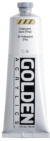 GOLDEN Heavy Body Acrylics, Iridescent Gold (Fine), 5 fl. oz. Tube