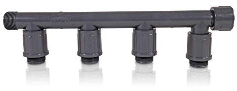 PVC-Verschraubung/Verteiler Rain Bird 4-fach Verteiler 1 Innengewinde x 1 Außengewinde; 4 Auslässe: 1 Innengewinde