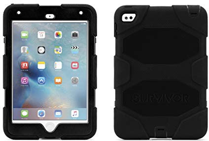 Griffin Survivor All-Terrain - Funda para Apple iPad Mini 4, Color Negro