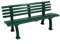 gartenmoebel-einkauf Wetterfeste Gartebank 3-sitzer 150cm, Kunststoff dunkelgrün