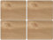 Creative Tops Oak Veneer Placemats – Set of 4, Durable Wooden Table Mats with Natural Wood Grain, Heat Resistant and Easy to Clean, 29 x 21.5 cm