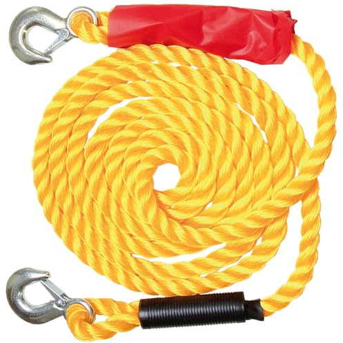 alca® Abschleppseil 4,0 m Länge, 21mm Querschnitt & 3500 kg Zuglast | für Autos und weitere Fahrzeuge
