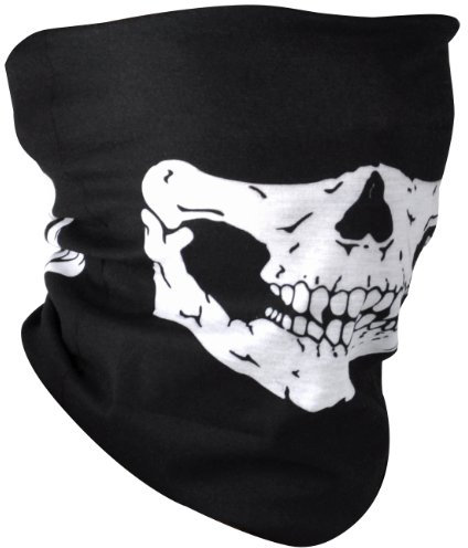 TRIXES Bandana unisexe multivoies crâne - Housse de protection du visage - Cache-cou - Moto Skateboard Paintball Sports - Accessoires de mode Halloween