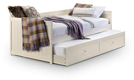 Julian Bowen Jessica Daybed & Underbed, Stone White, Single