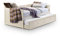 Julian Bowen Jessica Daybed & Underbed, Stone White, Single