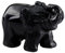 sunyik Edelstein Elefant Pocket Carving Buchstütze Amulett Figur Decor 1.5 Black Obsidian