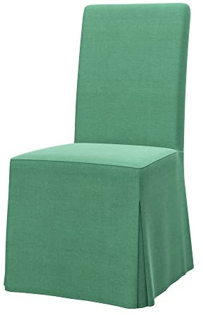 Soferia Kompatible Ersatzbezug fur HENRIKSDAL Stuhl (bezug lang), Stoff Elegance Mint (FLECKENBESTÄNDIG, WASSERABWEISEND und Kratzfest), Grün