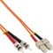 InLine LWL Duplex Kabel - ST/SC - 50/125µm - 1m