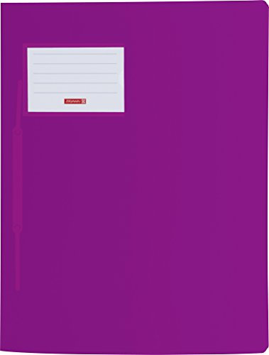 Brunnen 102015060 Schnellhefter FACT!pp (A4, aus transluzentem PP, mit Namensschild, mit Einstecktasche innen) violett