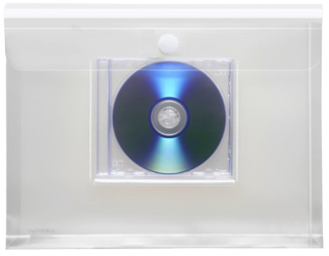 Sichttasche PP A4, Dehnfalten, CD-Tasche, trans klar, 10 Stück