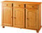 Moblit, Aparador 3 Puertas y 3 Cajones, Pino Macizo, Color Miel, Serie Canet 86x130x42 cm, (AltoxAnchoxFondo)