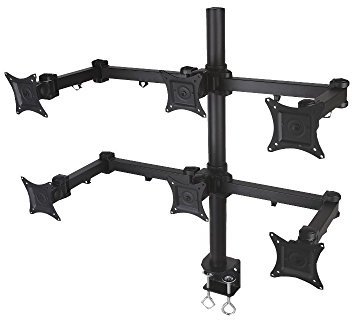 Techly ICA-LCD-482-S Schreibtischhalterung für 6LCD TV LED 33.02 cm (13 Zoll)-50.8 cm (20 Zoll) mit Klemme