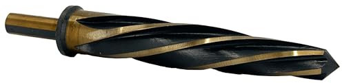 Drill America - KFDRBSS3/8 3/8 Bridge/Construction Reamer with Straight Shank and Black and Gold Finish, KFD Series